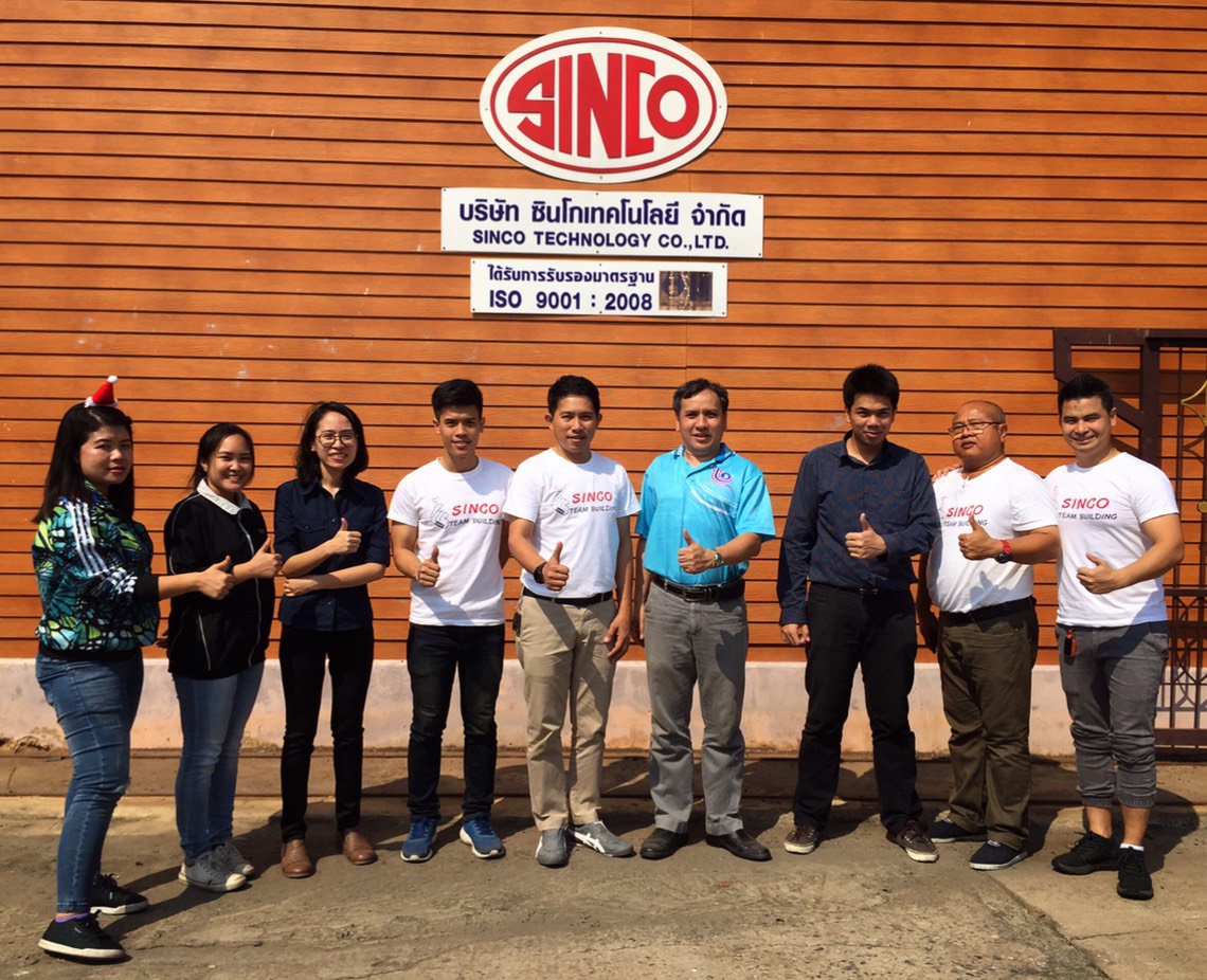 วันศุกร์ที่ 28 ธันวาคม 2561 คณะทำงาน Happy Workplace กท.กสอ. ได้ Second Visit บริษัท ซินโก เทคโนโลยี จำกัด