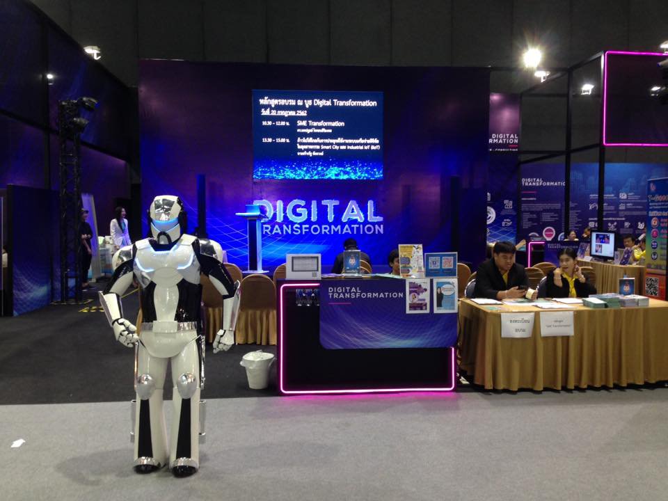วันเสาร์ที่ 20 กรกฎาคม 2562 บูธกิจกรรม Digital Transformation ได้จัดฝึกอบรมหลักสูตร SME Transformation