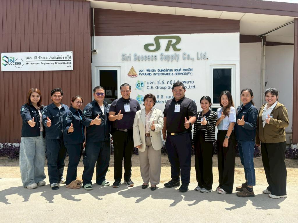 ลงพื้นที่กำกับติดตามผลการดำเนินงานของสถานประกอบการที่เข้าร่วมกิจกรรม ณ บริษัท ซี.อี. แมน โฮลดิ้ง จำกัด