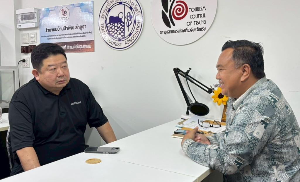 ลงพื้นที่กำกับติดตามผลการดำเนินงานของสถานประกอบการที่เข้าร่วมกิจกรรม ณ ร้านขนมป้าพิณ ลำภูรา
