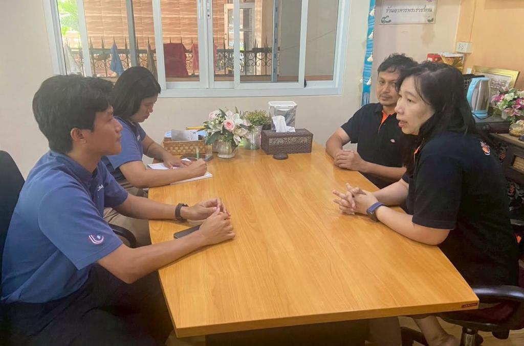 ลงพื้นที่กำกับติดตามสถานประกอบการที่เข้าร่วมกิจกรรม ณ บริษัท บัวบางแก้ว จำกัด